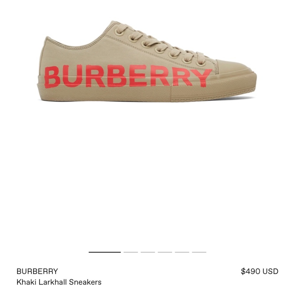 BRAND NEW BURBERRY SNEAKERS! Just arrived in mail